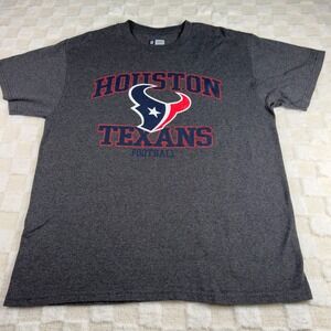 NFL Houston Texans Team Apparel Gray‎ T-Shirt Football Graphic Large